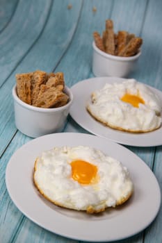 Recipe for Cloudy Eggs, Icloud Egg. High quality photo