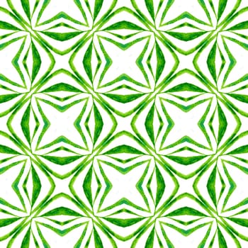 Summer exotic seamless border. Green modern boho chic summer design. Exotic seamless pattern. Textile ready indelible print, swimwear fabric, wallpaper, wrapping.