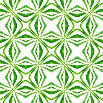 Summer exotic seamless border. Green modern boho chic summer design. Exotic seamless pattern. Textile ready indelible print, swimwear fabric, wallpaper, wrapping.