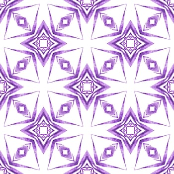 Hand drawn green mosaic seamless border. Purple divine boho chic summer design. Textile ready dramatic print, swimwear fabric, wallpaper, wrapping. Mosaic seamless pattern.
