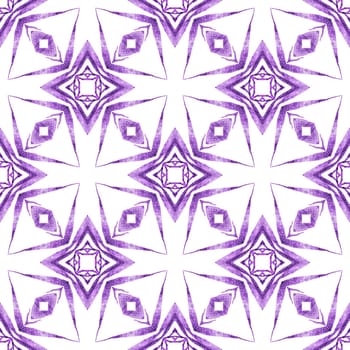 Hand drawn green mosaic seamless border. Purple divine boho chic summer design. Textile ready dramatic print, swimwear fabric, wallpaper, wrapping. Mosaic seamless pattern.