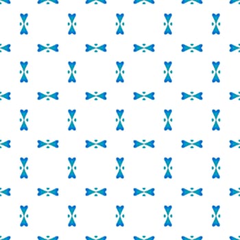 Textile ready divine print, swimwear fabric, wallpaper, wrapping. Blue graceful boho chic summer design. Oriental arabesque hand drawn border. Arabesque hand drawn design.