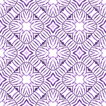 Organic tile. Purple rare boho chic summer design. Trendy organic green border. Textile ready Actual print, swimwear fabric, wallpaper, wrapping.