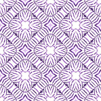 Organic tile. Purple rare boho chic summer design. Trendy organic green border. Textile ready Actual print, swimwear fabric, wallpaper, wrapping.