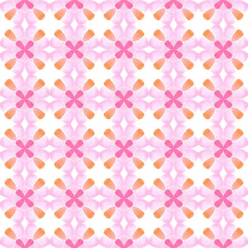 Oriental arabesque hand drawn border. Orange optimal boho chic summer design. Textile ready excellent print, swimwear fabric, wallpaper, wrapping. Arabesque hand drawn design.