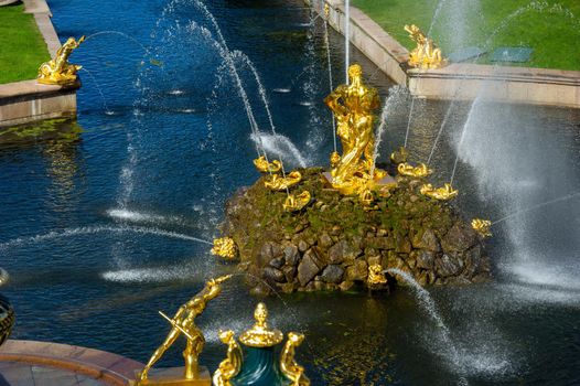 Peterhof Park in Saint Petersburg in Russia.