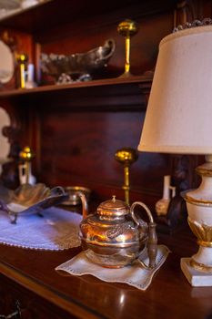 October 12, 2018.Interior inside the Villa Graziani near the town of Vada in the Tuscan region.Tuscany.Italy.