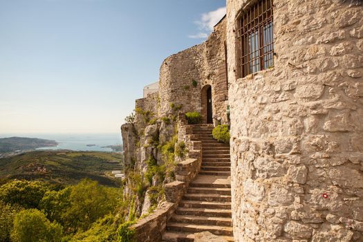 View of the St. Servolo castle in Slovenia