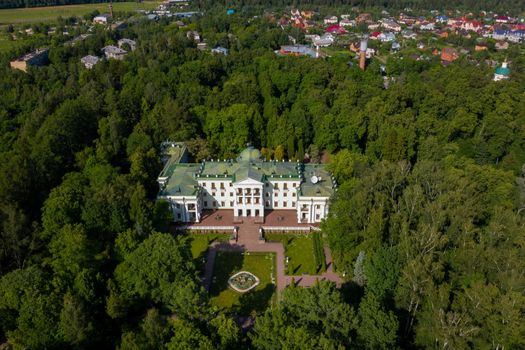 June 3, 2019.Moscow region, Russia. The former old noble manor of Lyalovo is located in the park-hotel Morozovka