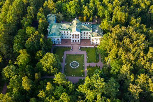 June 3, 2019.Moscow region, Russia. The former old noble manor of Lyalovo is located in the park-hotel Morozovka