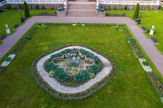 June 3, 2019.Moscow region, Russia. The former old noble manor of Lyalovo is located in the park-hotel Morozovka