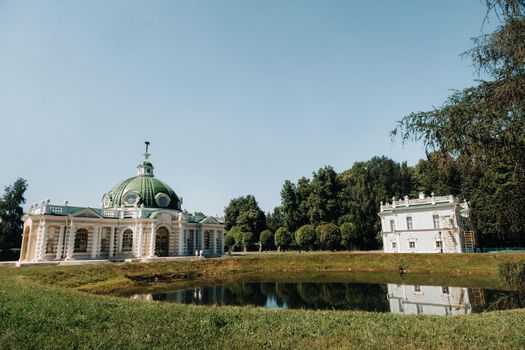 Kuskovo manor in Moscow, Russia. Kuskovo manor is a unique monument of the XVIII century, a Summer residence in Moscow.