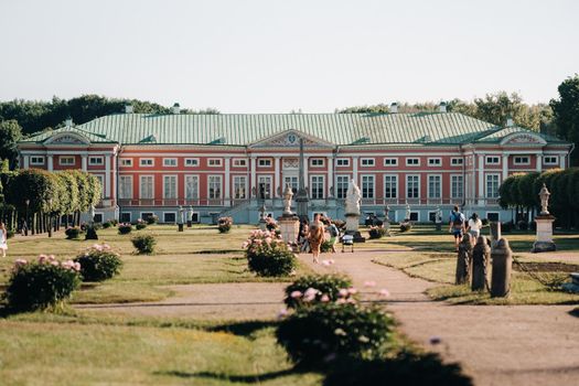 Kuskovo manor in Moscow, Russia. Kuskovo manor is a unique monument of the XVIII century, a Summer residence in Moscow.