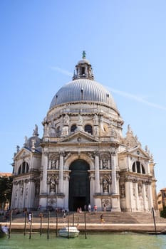 VENICE, ITALY - JUNE, 06: View of basilica of St. Mary of Health on June 06, 2016