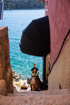 ROVINJ, CROATIA - APRIL, 16: View of Rovinj sea in the Istria territory on April 16, 2016