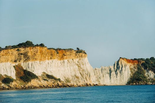 viewpoint of gerakas beach in the island of zakynthos.