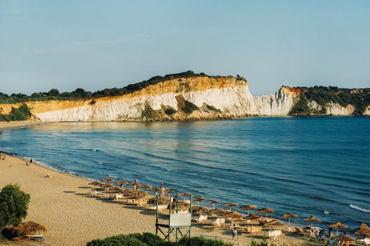 viewpoint of gerakas beach in the island of zakynthos.