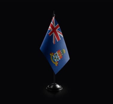 Small national flag of the Cayman Islands on a black background.