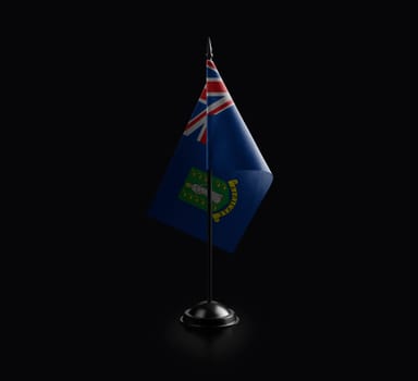 Small national flag of the British Virgin Islands on a black background.