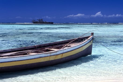 Tropical beach in Nosy Suarez island, Antsiranana or Diego Suarez, Madagascar, Africa