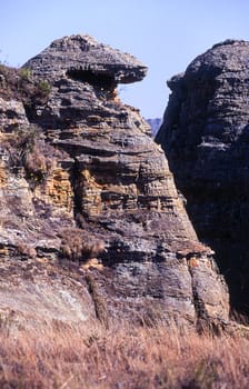 Crocodile Rock, Isalo National Park, Fianarantsoa, Madagascar, Africa