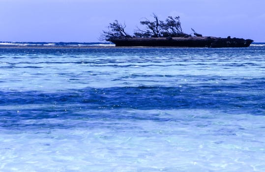 Tropical beach in Nosy Suarez island, Antsiranana or Diego Suarez, Madagascar, Africa