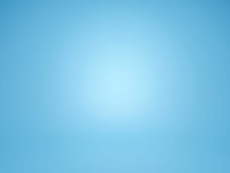 Sky blue gradient background 3D renderong image.