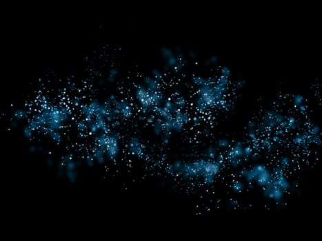 Abstract Blue bokeh background