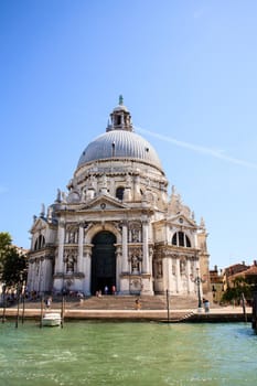 VENICE, ITALY - JUNE, 06: View of basilica of St. Mary of Health on June 06, 2016