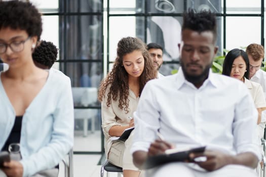Business Meeting. Audience in the conference hall. Business and Entrepreneurship concept.