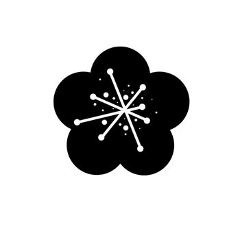 Flower icon is a fashionable and modern symbol for graphic and web design. Color black, isolated on white background.