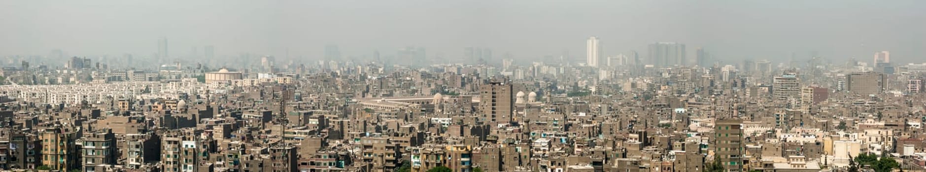 Cairo, Egypt - April 14 2008: Panoramic view of Cairo, Egypt.