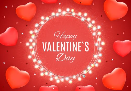 Valentine's Day Love and Feelings Sale Background Design. Vector illustration EPS10