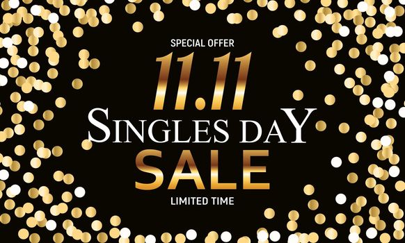 November 11 Singles Day Sale. Vector Illustration EPS10