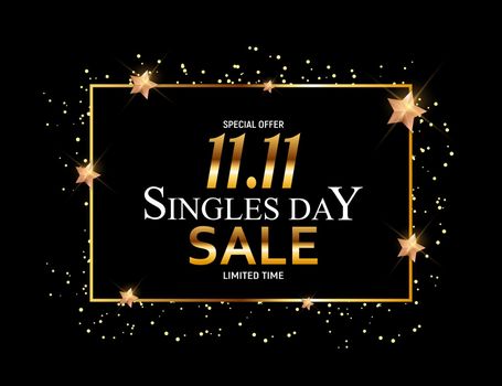 November 11 Singles Day Sale. Vector Illustration EPS10