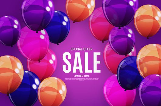 Abstract Designs Sale Banner Template. Vector Illustration EPS10