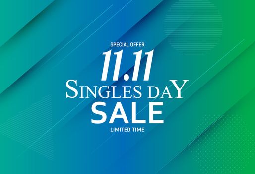 November 11 Singles Day Sale. Vector Illustration EPS10