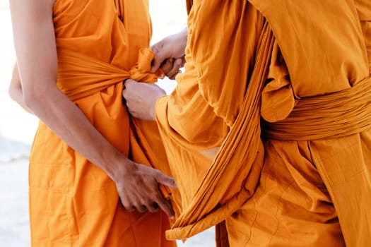 Image of ordination ceremony in buddhism