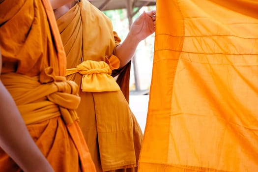 Image of ordination ceremony in buddhism