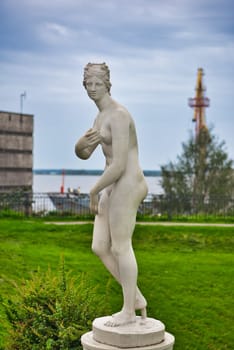 Venus de Medici in Alleya Statuy of Ermitazh-Vyborg, Vyborg, Russia.