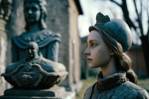 Culture of Ukraine, authenticity, uniqueness, independence and endurance. Local things, clothes, terrain. Yellow Ukrainian symbols, villages. High quality Generative AI .
