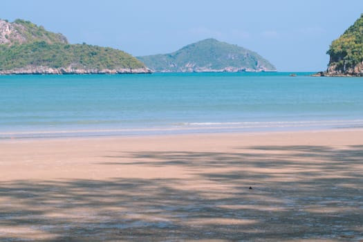Panorama  horizon scenics Calm sea blue water ocean  blue sky