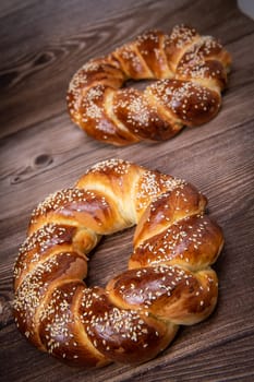 Sesame Milk Bread in a Crown, High quality photo