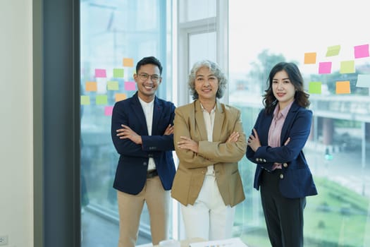 Asian entrepreneurs and business people meeting in a conference room in business planning, financial budget and investment risk assessment to analyze customer groups to increase company growth.