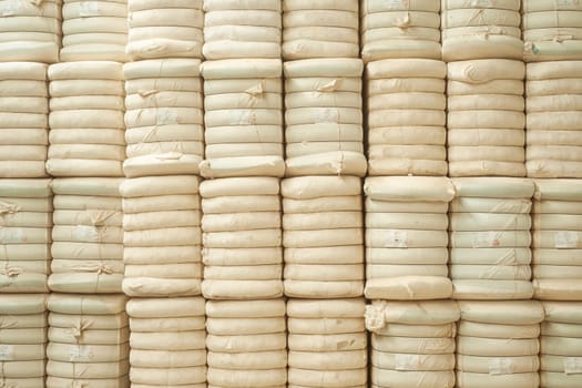 Store cotton bales. High quality photo