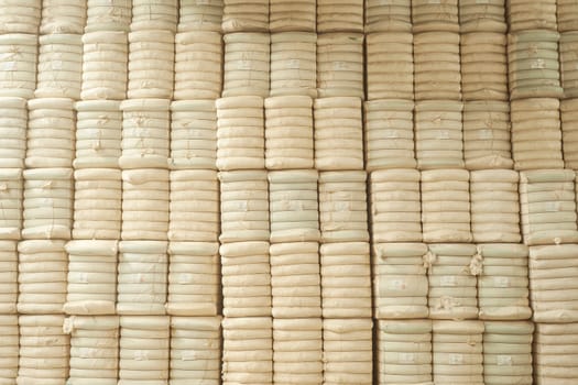 Store cotton bales. High quality photo