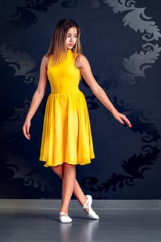 portrait of a young ballerina girl.