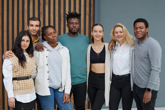 group of successful business diverse people in the office