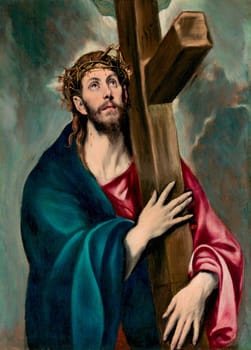 During his long career in Spain, El Greco produced numerous paintings of Christ carrying the cross. The Lehman canvas, arguably his earliest version of the subject, is not a narrative scene.