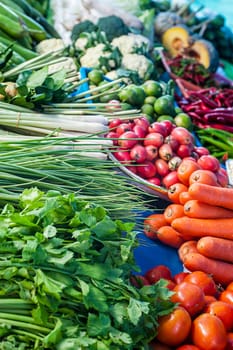 Vegetables market in Phuket, Thailand, Asia